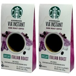 画像1: カフェインなしでこのおいしさ！【デカフェ】イタリアンロースト スターバックス VIA インスタント コーヒー 24杯分