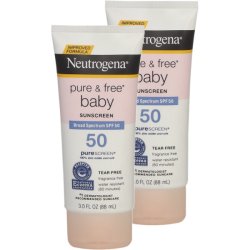 画像1: 敏感なお肌にも安心！Neutrogena【２個】ニュートロジーナ ピュア＆フリー ベビー用 日焼け止め SPF 50+