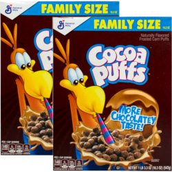 画像1: チョコレート味のサクサクが止まらない！Cocoa puffs ココア パフス ココア味 ホールグレインコーン シリアル 2個