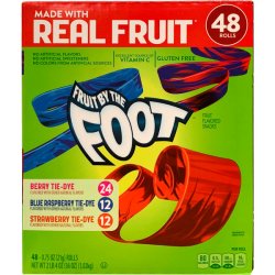 画像1: 長〜いカラフルなスナック！Fruit by the Foot チューイング・キャンディー バラエティーパック (48ロール入)