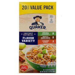 画像1: アメリカの代表的な朝食！ Quaker クエーカー インスタント オートミール バリューパック  6種類から選べる2個