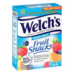 画像1: アメリカの代表的なスナック！Welch's ウェルチ フルーツスナック（ミックスフルーツ） 22袋入