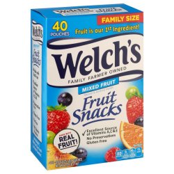 画像1: 天然果汁とビタミンたっぷりのグミキャンディ！ Welch's ウェルチフルーツスナック（ミックスフルーツ）40袋入