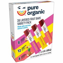 画像1: フルーツのおいしさを濃縮！Pure Organic ピュアオーガニック レイヤード フルーツバー 28本