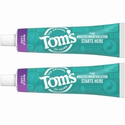 画像1: アメリカの歯磨き粉！自然由来の成分とすっきりペパーミントの香りで、Tom's of Maine トムズ・オブ・メイン ホールケア 歯磨き粉(ペパーミント）2個