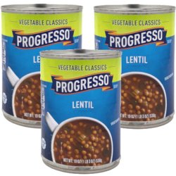 画像1: 温めるだけですぐ食べれる100％ベジタリアンスープ！Vegetable Classics Progresso  スープ （ Lentil ）3個