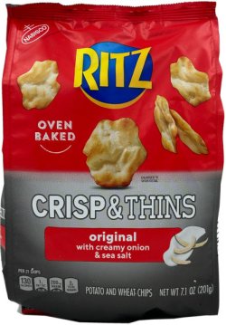 画像2: Ritz リッツ クリスプ ＆ シン チップス （オリジナル、ソルト＆ビネガー、クリームチーズ＆オニオン）選べる3種類