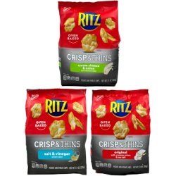 画像1: Ritz リッツ クリスプ ＆ シン チップス （オリジナル、ソルト＆ビネガー、クリームチーズ＆オニオン）選べる3種類