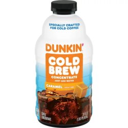 画像1: ダンキンアイスコーヒー 水で割るだけの手軽さが人気！ Dunkin ダンキン コールドブリュー 濃縮 （キャラメル） 917ml