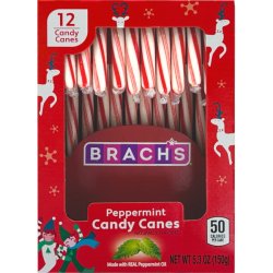 画像2: クリスマスを祝う杖の形のキャンディ！Brach's ペパーミント キャンディーケーン 6箱（72本）
