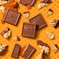 画像2: ワッフルのサクサクがおいしいミルクチョコ！Ghirardelli ミルクチョコレートキャラメルワッフルコーンスクエア  2個
