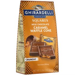 画像4: ワッフルのサクサクがおいしいミルクチョコ！Ghirardelli ミルクチョコレートキャラメルワッフルコーンスクエア  2個