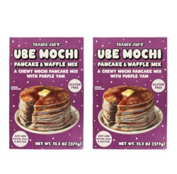 画像1: グルテンフリーの朝ごはん！Trader Joe's トレーダージョーズ ウベ モチ パンケーキ＆ワッフル ミックス 2個