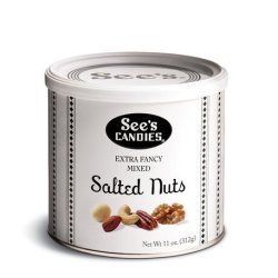画像2: 程よい塩味！ See's Candies エクストラ ファンシー ミックス ソルテェッド ナッツ 2個