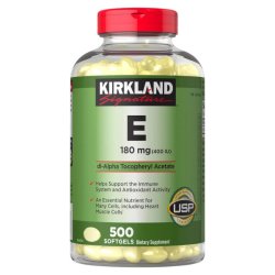 画像1: 細胞の健康と免疫システムをサポート！ビタミンE 180mg (400IU) 500ソフトジェル  米カークランド社