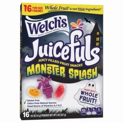 画像1: ジュースが飛び出すグミトリート！Welch's ウェルチズ ジュースフル モンスター スプラッシュ フルーツスナック 16袋
