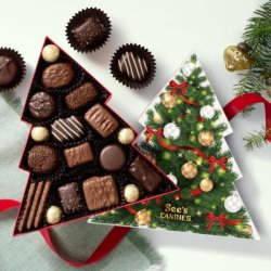 画像2: かわいいクリスマスツリーのパッケージ！See's Candy シーズキャンディ オークリスマスツリー ギフトボックス  269g