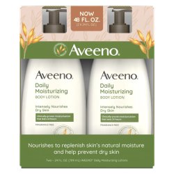 画像1: 乾燥気味なお肌にたっぷりの潤いを！Aveeno  アビーノ デイリー モイスチャー ローション 2本