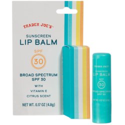 画像1: SPF30 ほんのりとレモンの香り！Trader Joe’s トレーダージョーズ サンスクリーン リップバーム SPF30 3本