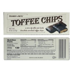 画像2: Trader Joe's トレーダージョーズ トフィーチョップス 2箱