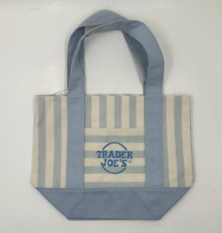 画像2: 2026 夏 Trader Joe's トレーダージョーズ ミニ キャンバス トート （ブルー）