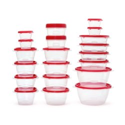 画像3: 重ねて収納しやすい！Rubbermaid ラバーメイド  テイクアロング 食品保存容器 20個セット (合計40ピース）