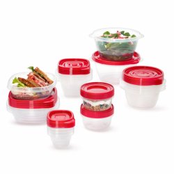 画像2: 重ねて収納しやすい！Rubbermaid ラバーメイド  テイクアロング 食品保存容器 20個セット (合計40ピース）