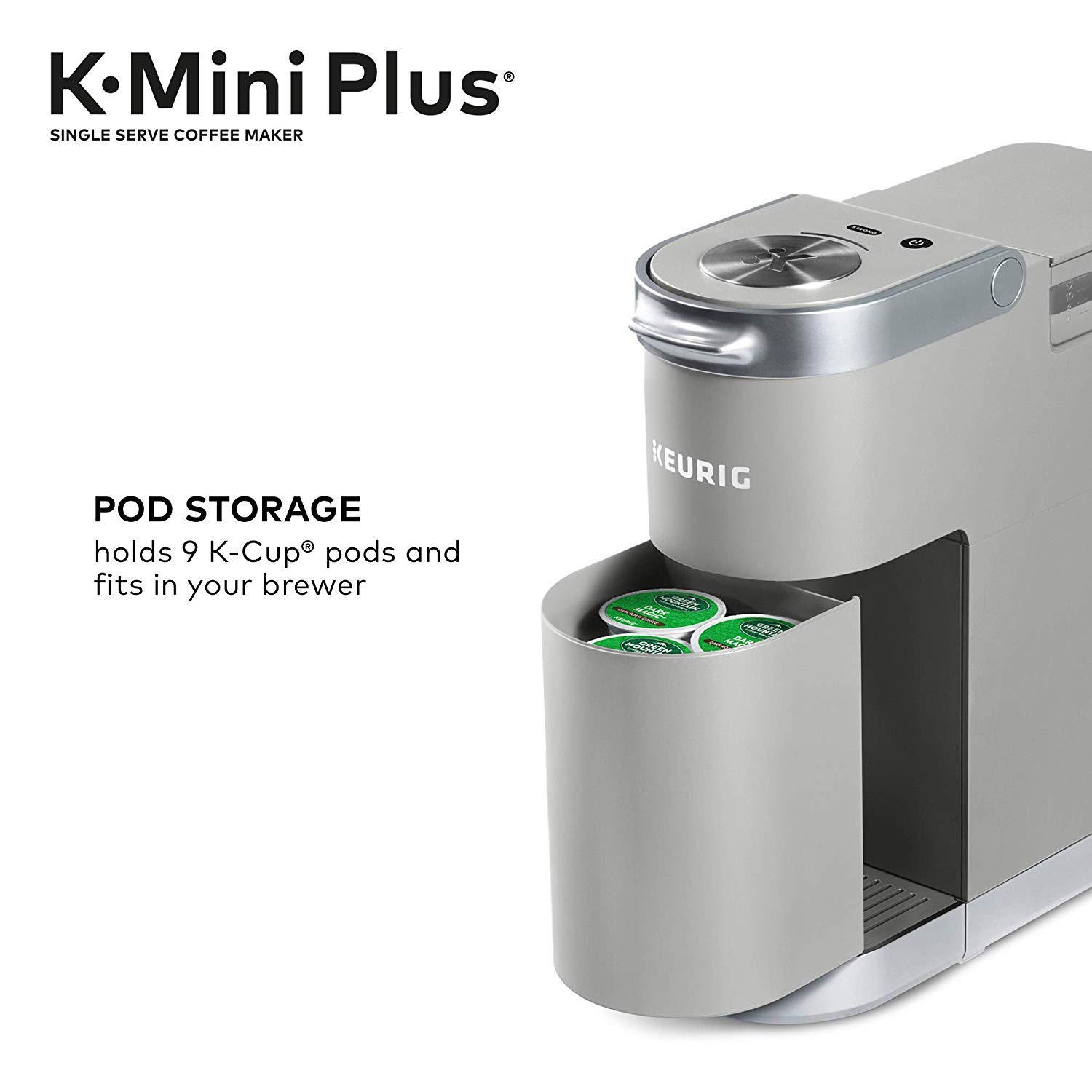 Keurig K-Mini Plus シングルサービング Kカップ コーヒーメーカー (ブラック） - 7