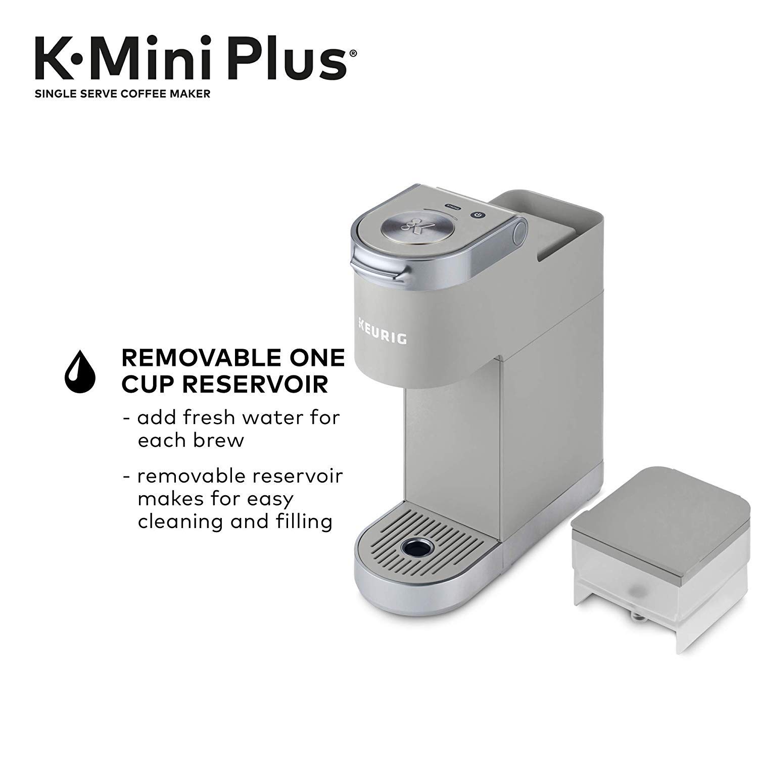 Keurig K-Mini Plus シングルサービング Kカップ コーヒーメーカー (ブラック） - 6