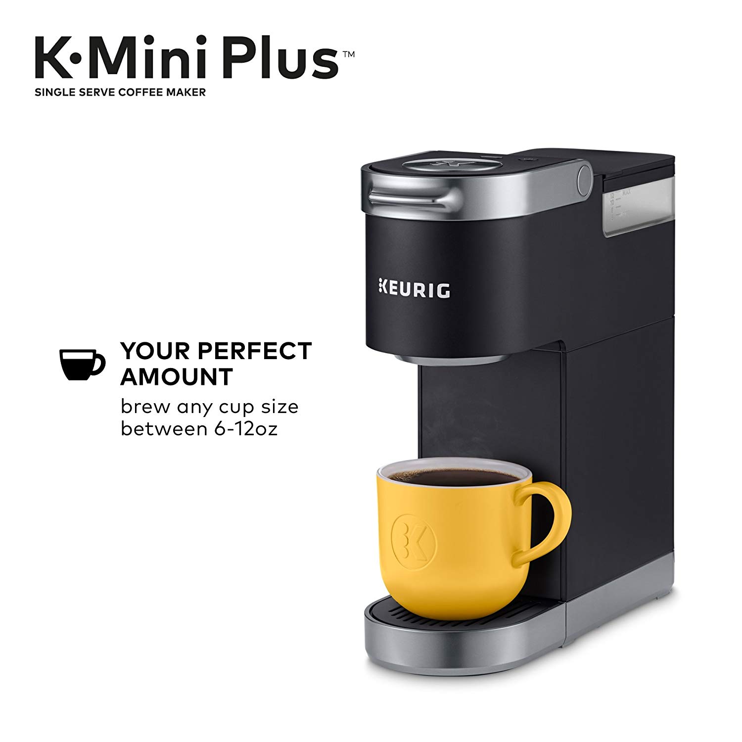KKeurig K-Mini Plus (プラス) シングルサービング Kカップ コーヒーメーカー (ブラック）