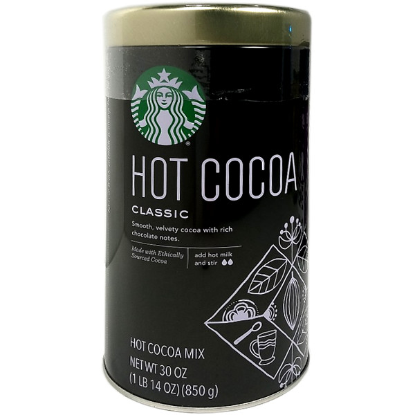 Starbucks ホットココア クラシック 缶入り 850g Starbucks ホットココア クラシック 缶入り 850g