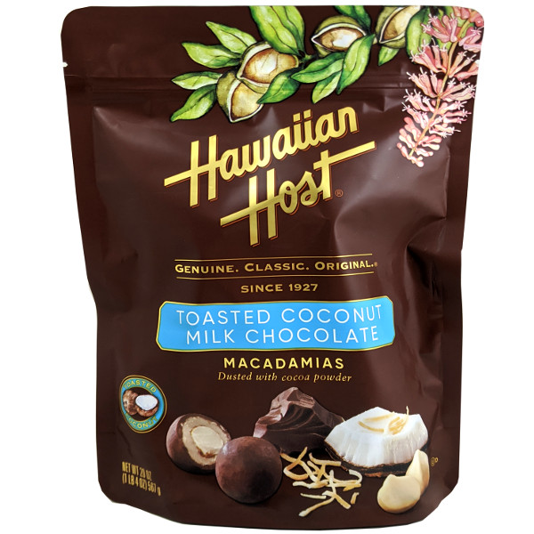 Hawaiian Host ハワイアン ホースト トーステッド ココナッツ ミルクチョコレート マカデミア 567g Hawaiian Host ハワイアン ホースト トーステッド ココナッツ ミルクチョコレート マカデミア 567g