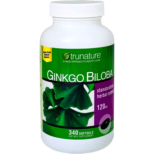 GINKGO BILOBA ギンコビロバ 340ソフトジェル  trunature アメリカ版