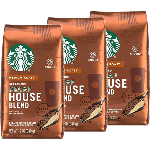Starbucks スターバックス ハウスブレンド ディカフェ 3パック