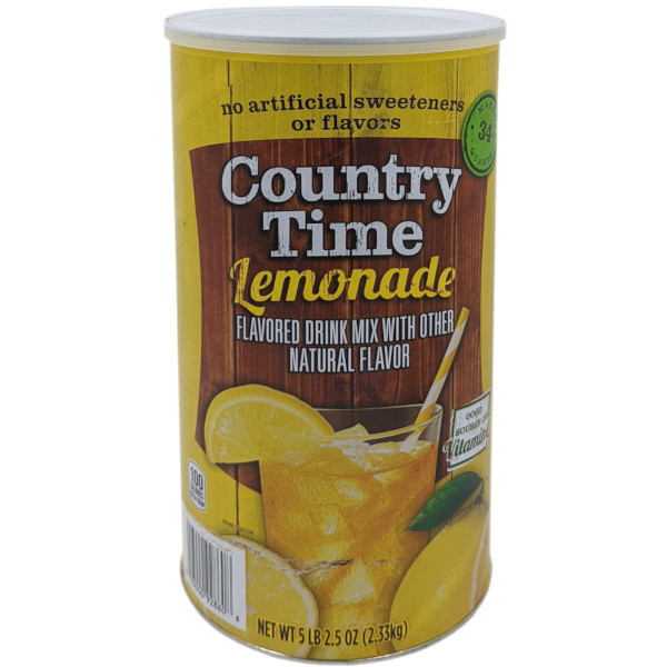 たっぷりの大容量！Country Time カントリータイム ドリンクミックス レモネード 2.33kg