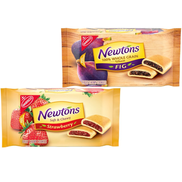 フルーツクッキー 半生タイプの全粒粉クッキー！Newtons ニュートン ソフト＆チューイー フルーツクッキー(フィグ＆ストロベリー）2種類