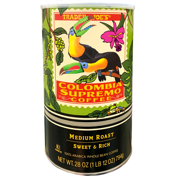 コロンビア産の最高級のコーヒー！Trader Joe's トレーダージョーズ コーヒー コロンビアスプレモ 794g