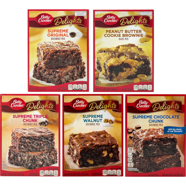 アメリカのブラウニー作りが楽し めてしかも美味い！ お得なセッ ト！ Betty Crocker ベティクロ ッカー デライツ ブラウニーミッ クス 5個セット