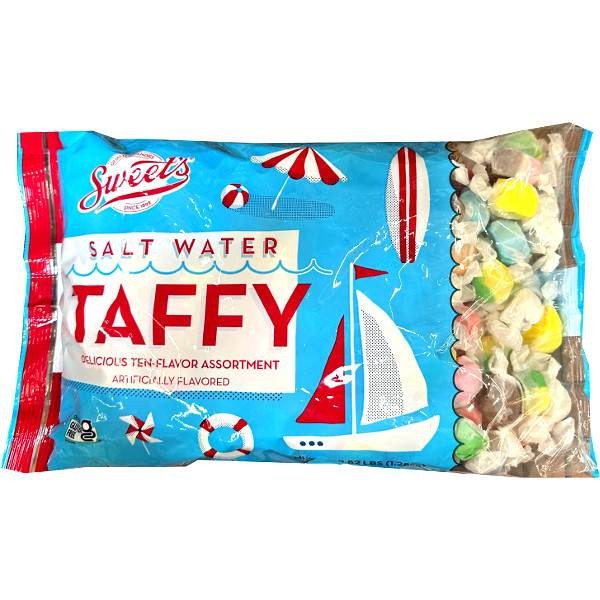 色々な味が楽しめるソルトウォータータフィー！ V.I.P Sweets オリジナル ソルトウォーター タフィー 1.28kg