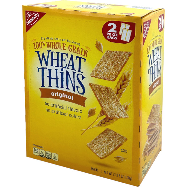 100％ 全粒穀物で作られたスナック！Nabisco ナビスコ WHEAT THINS オリジナル 1.13kg