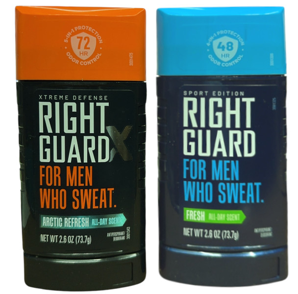 Rightguard ライトガード forMEN who Sweat デオドラント (ARCTIC REFRESH  ,  FRESH)　選べる ２個