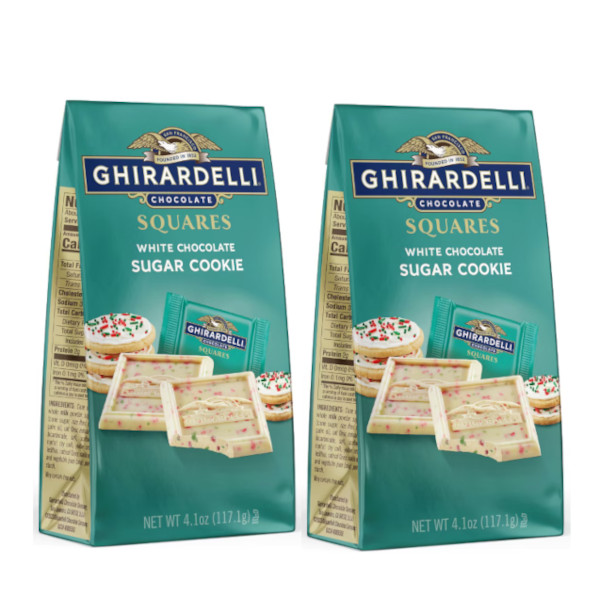 ギラデリ チョコレート Ghirardelli  スクエアーズ ホワイト チョコレート シュガークッキー 2個