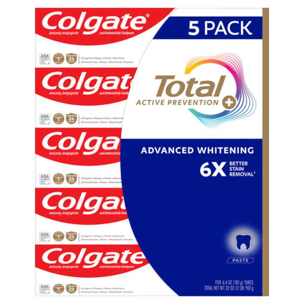 大切な歯をトータルにケア！Colgate コルゲート トータル アクティブ歯磨き粉 5本