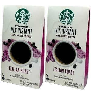 画像: 携帯に便利なおいしいコーヒー！スターバックス VIA インスタント コーヒー  【イタリアンロースト】24杯分