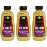 画像: サンドイッチやステーキに！Gulden's スパイシーブラウンマスタード 3個