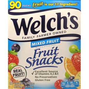 画像: お出かけにも便利な小袋入り！Welch's ウェルチズ フルーツスナック　ミックスフルーツ ９０袋入り