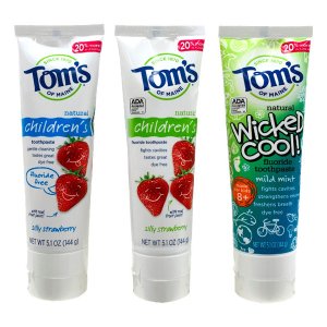 画像: Tom's of Maine トムズ・オブ・メイン 子供用歯磨き粉 選べる3個