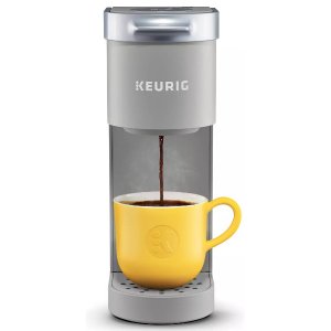 画像: Keurig K-Mini シングルサービング コーヒーメーカー (グレー）