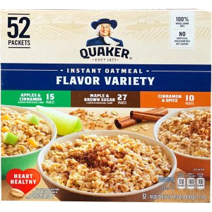 画像: Quaker クェーカー インスタントオートミール　バラエティー 52パック