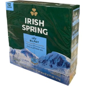 画像: フラックスシードオイル入り！Irish Spring アイリッシュスプリング (アイシーブラスト) 固形石鹸 12個